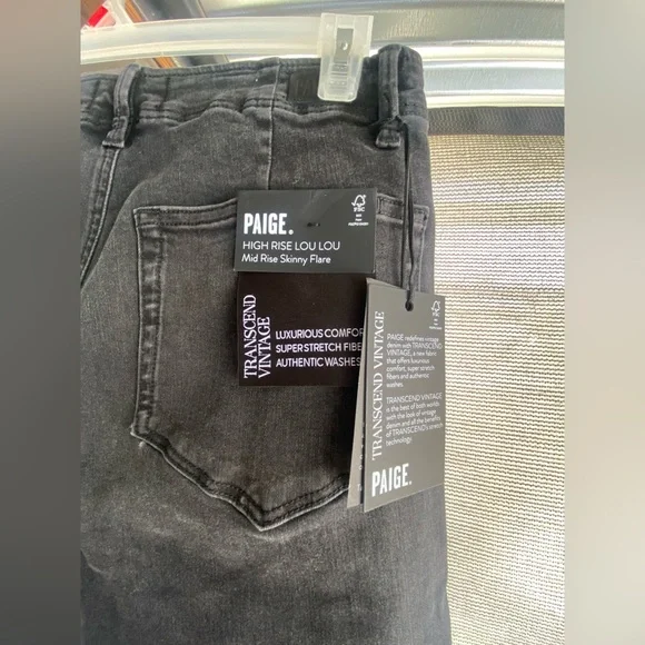 NWT Paige High Rise Lou Lou Flared Jeans - Midnight Dusk - Picture 11 of 13